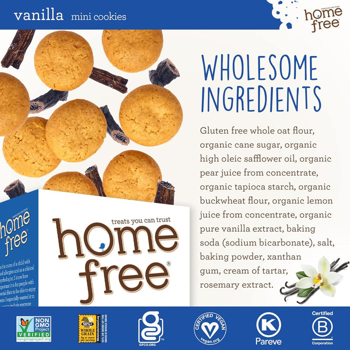 Home Free  Gluten Free Mini Cookies Vanilla  5 Oz