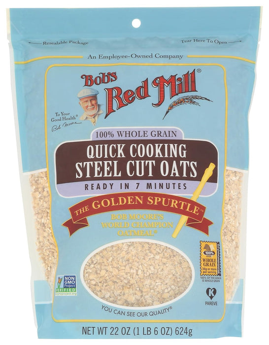 Bob'S Red Mill  Quick Cooking Steel Cut Oats   22 Oz