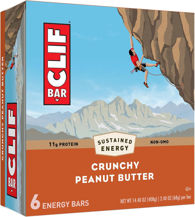 Clif Bar  Organic Energy Bar Crunchy Peanut Butter   14.4 Oz