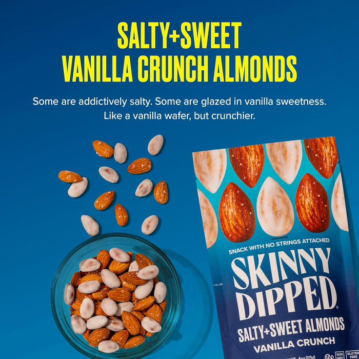 Skinny Dipped Vanilla Crunch Almonds 4 Oz