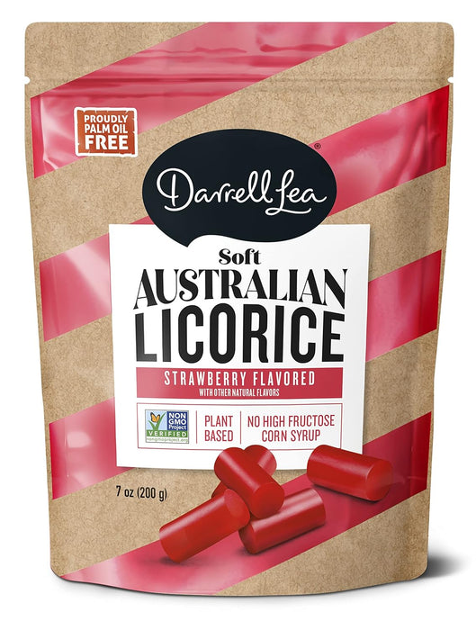 Darrell Lea Strawberry Soft Australian Licorice 7 oz