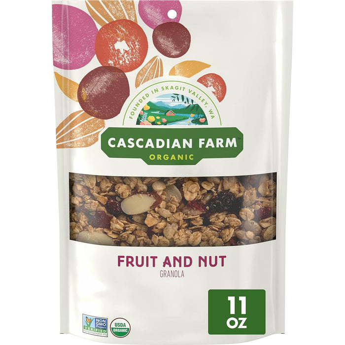 Cascadian Farm Granola Og2 Fruit Nut 11 OZ