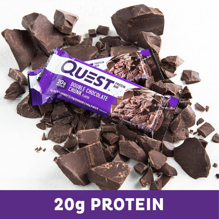 Quest Nutrition  Protein Bar Double Chocolate Chunk   2.12 Oz