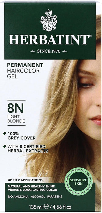 Herbatint  Permanent Haircolour Gel 8N Light Blonde  1 Each  4 Oz