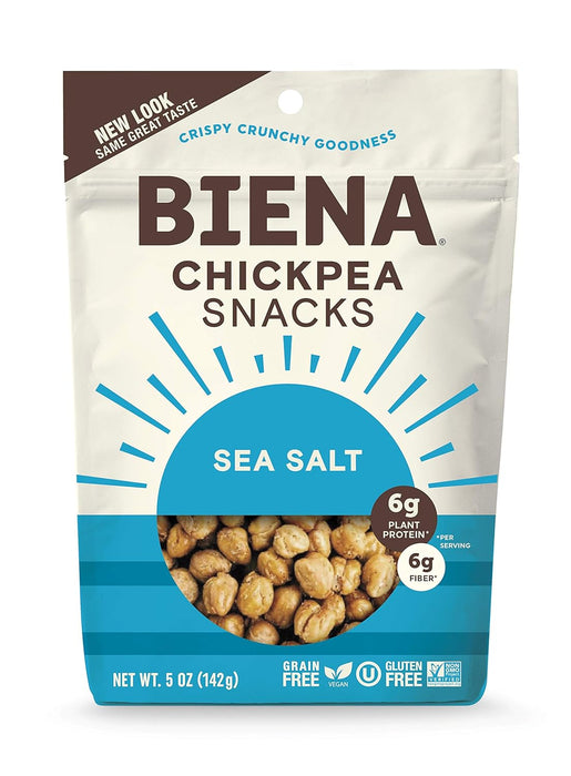 Biena  Chickpea Snacks Sea Salt  5 Oz