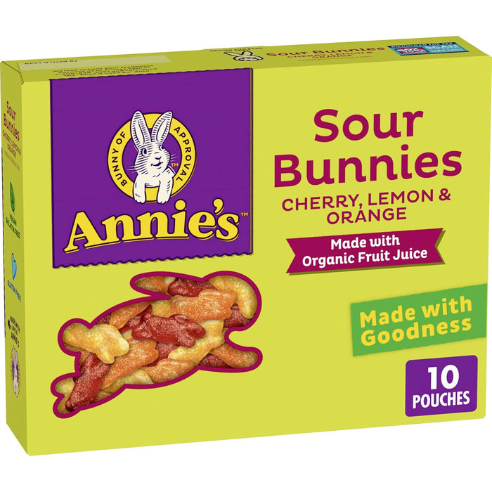 Annie's Sour Bunnies Fruit Flavored Kids Snacks 7 OZ