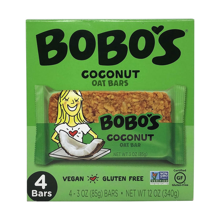 Bobo'S Oat Bars  Vegan Gluten Free Coconut Oat Bars   4 Pack