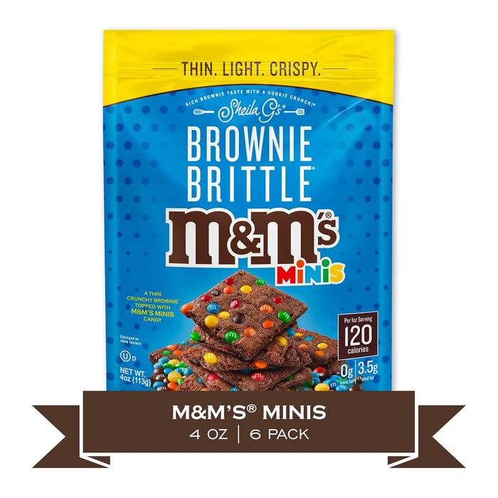 Brownie Brittle MM Chocolate Crispy Snack 4 Oz