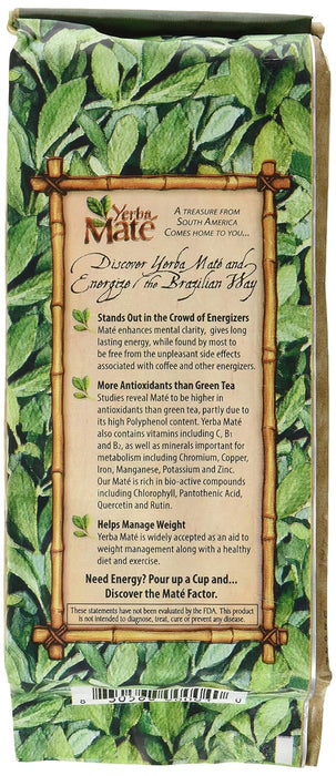 The Mate` Factor  Organic Yerba Fresh Green Loose Tea  12 Oz