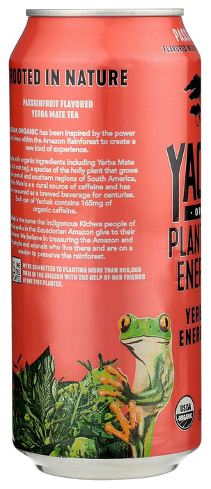 Yachak Organic Yerba Mate  Yerba Mate Pasnfruit  16 Oz