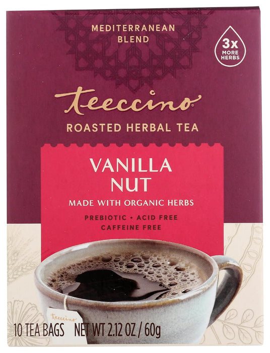 Teeccino  Herbal Coffee Vanilla Nut 10 Tea Bags  10 Bag