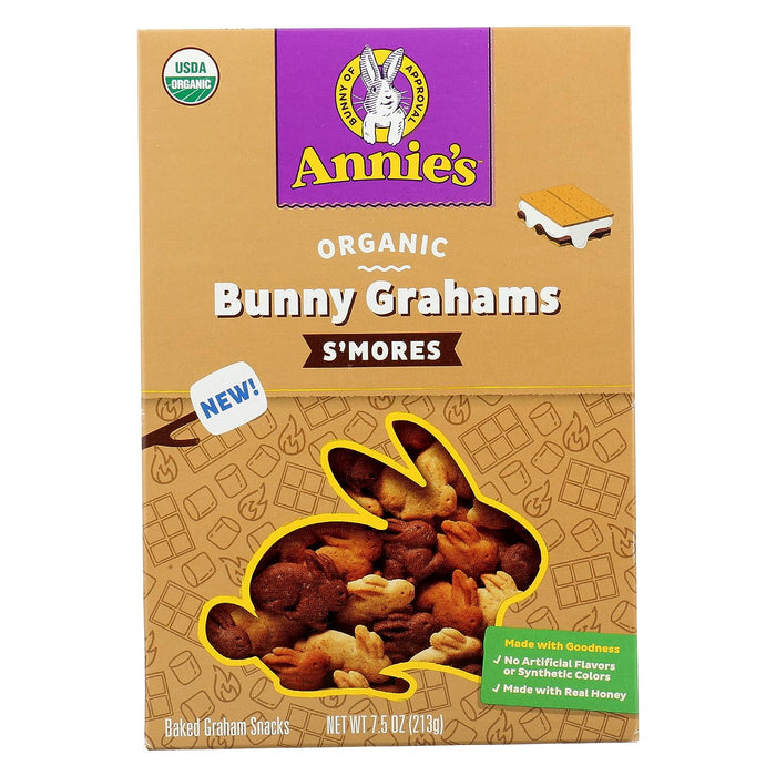 Annie'S Homegrown  Organic Bunny Grahams S'Mores  7.5 Oz