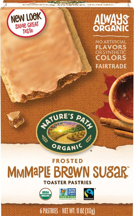 Nature'S Path  Organic Frosted Toaster Pastries Mmmaple Brown Sugar   11 Oz