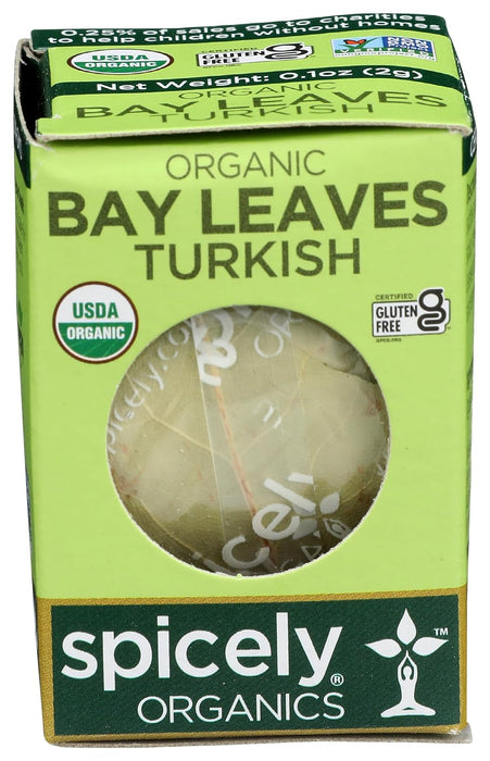 Spicely Organics  Organic Bay Leaves Turkish Whole  .1 Oz