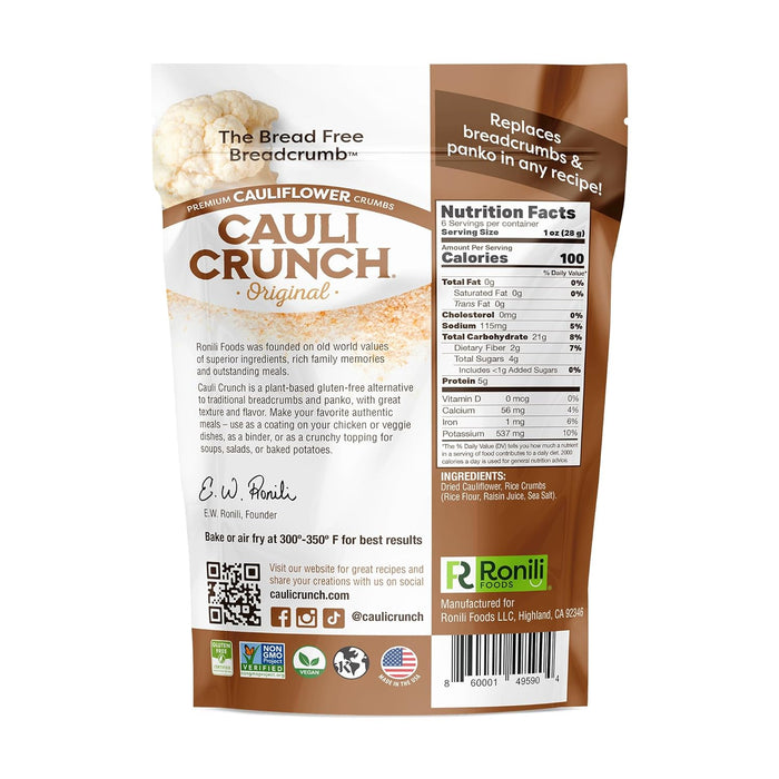 Cauli-Crunch  Cauliflower Crumbs Original  6 Oz