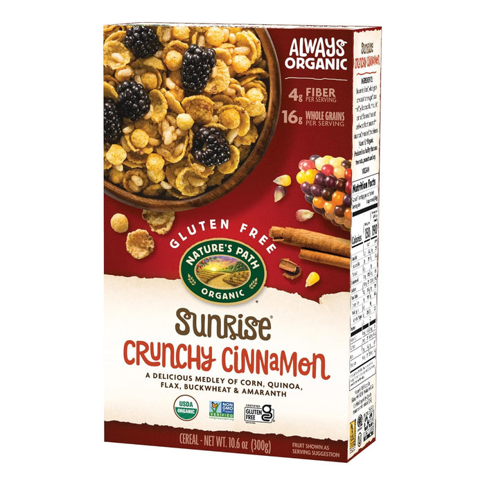 Nature'S Path  Cereal Organic Sunrise Crunchy Cinnamon   10.6 Oz