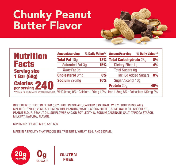 Think High Protein Bar Chunky Peanut Butter   2.1 Oz