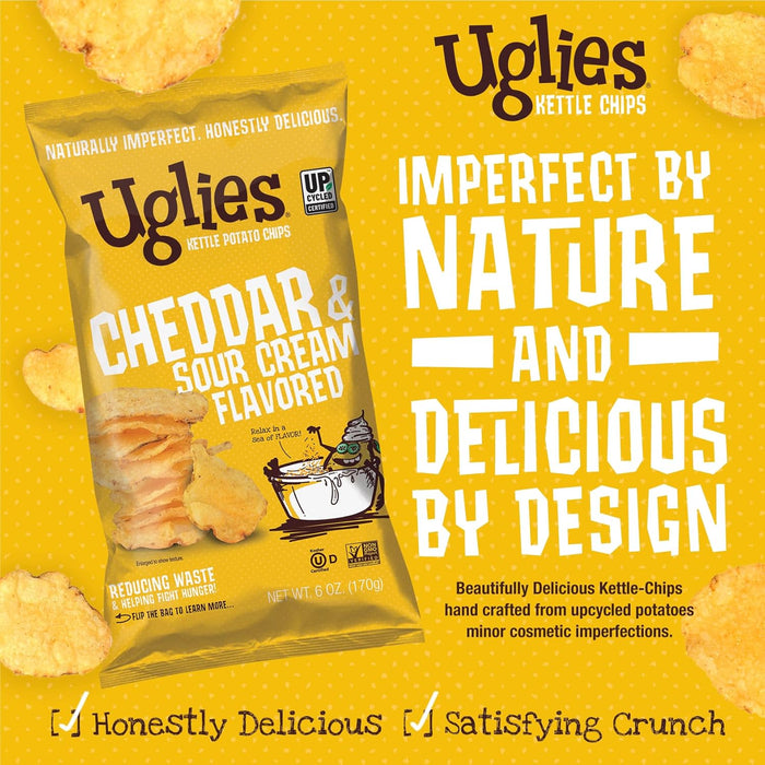 Uglies  Potato Chips Cheddar & Sour Cream  6 Oz