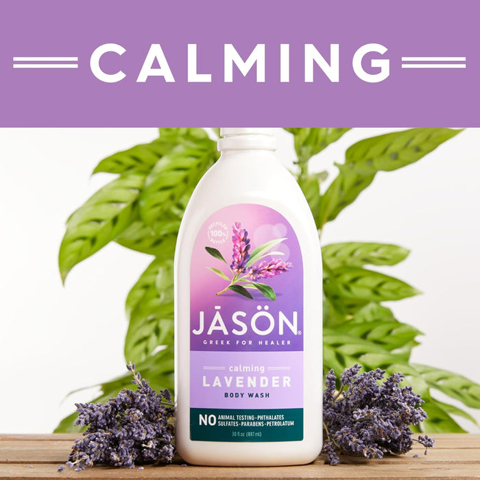 Jason Natural Products  Body Wash Pure Calming Lavender 30 Oz