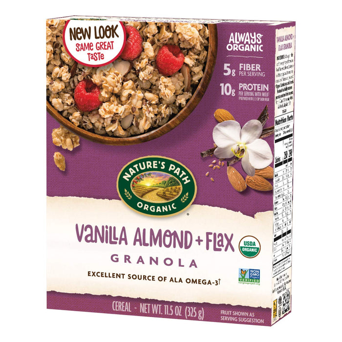 Nature'S Path  Organic Vanilla Almond Granola Flax Plus   11.5 Oz