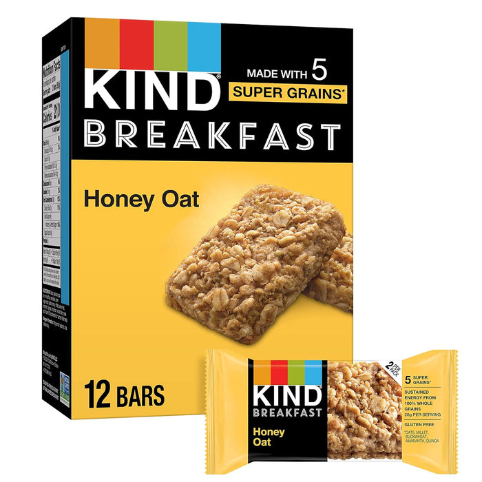 Kind Bar Brkfst Hny Oat 6-1.76 Oz