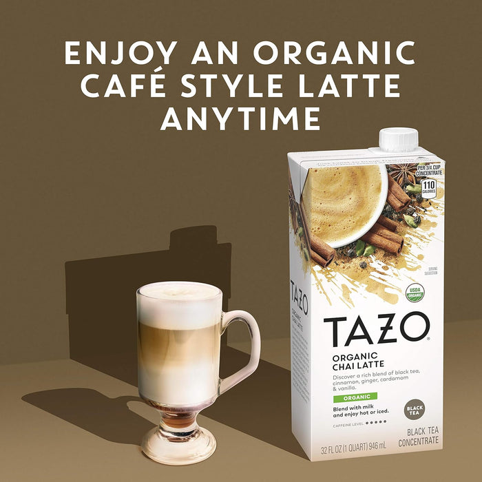 Tazo  Organic Chai Latte Spiced Concentrate  32 Fl Oz