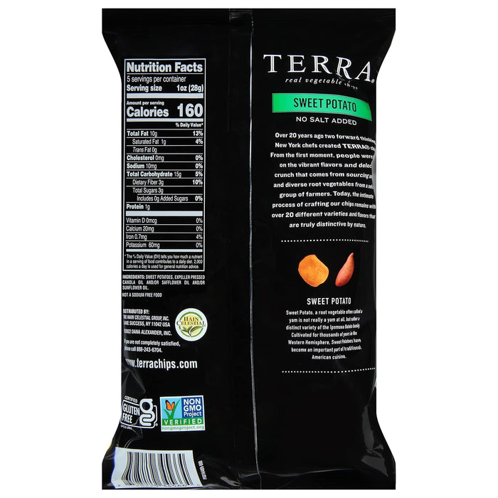 Terra Chips  Sweet Potato Sweet Potato No Salt Added  6 Oz