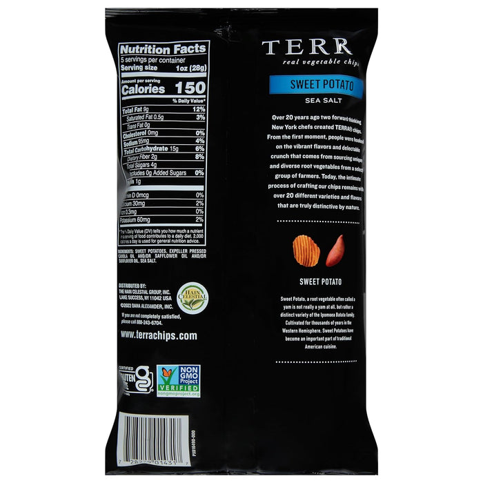 Terra Chips  Sweet Potato Crinkled Vegetable Chips With Sea Salt  6 Oz