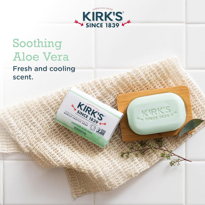 Kirk`S  Bar Soap Castile Soothing Aloe Vera  1 Each  3/4 Oz