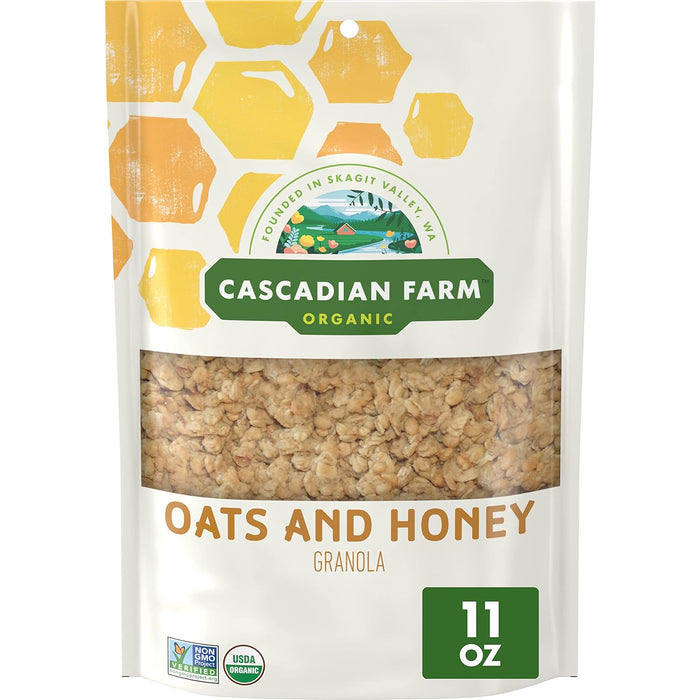 Cascadian Farm Organic Granola; Oats & Honey 11 OZ