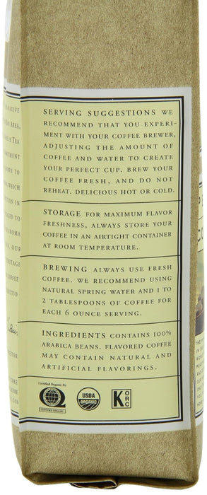 Peerless Coffee & Tea  Organic Coffee Ground French Roast   10 oz