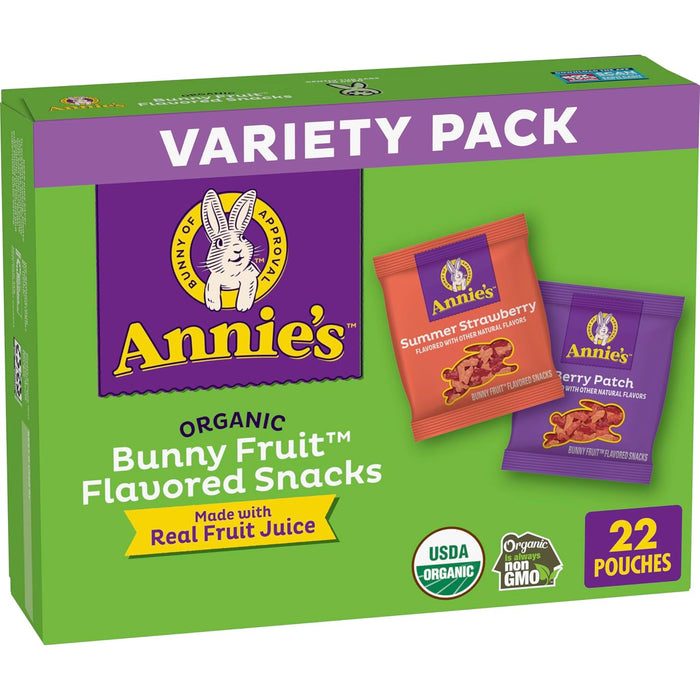 Annie’s Organic Bunny Fruit Snacks Variety Pack 15.4 oz