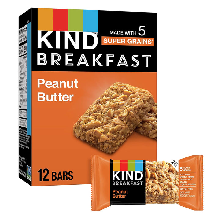 Kind Bar Brkfst Peanut Btr 6-1.76 Oz