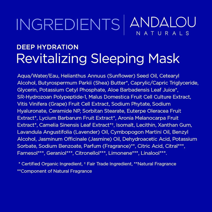 Andalou Naturals Sleep Mask Revitalizing 1 Each 1.7 Oz