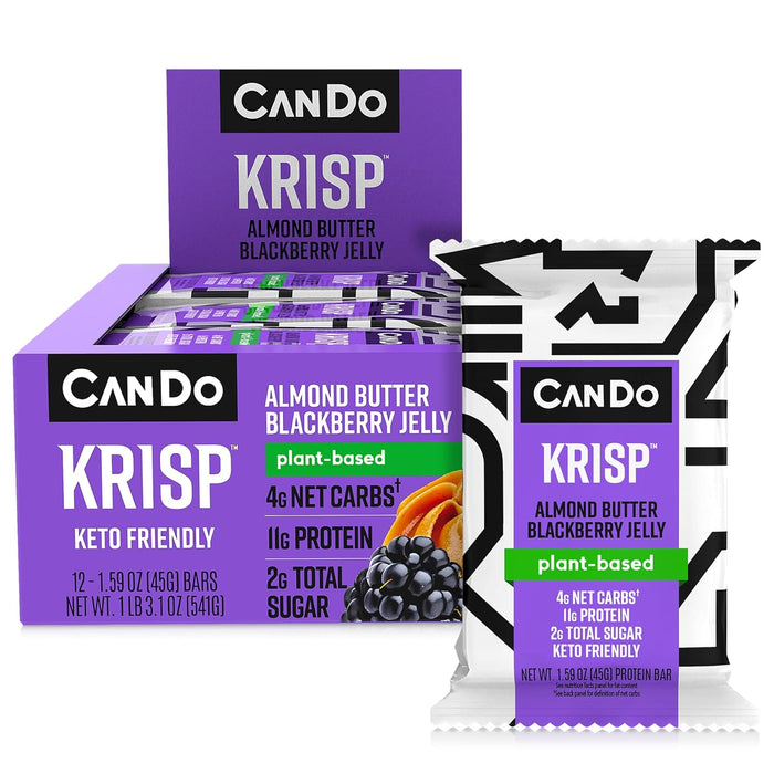 Keto Krisp  Almond Butter Blackberry Jelly Bar   1.59 Oz