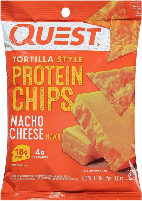 Quest Nutrition  Nacho Cheese Tortilla Style Protein Chips  1.1 Oz