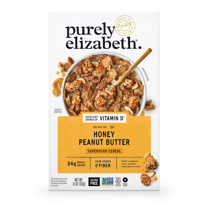 Purely Elizabeth  Superfood Cereal Honey Peanut Butter   11 Oz