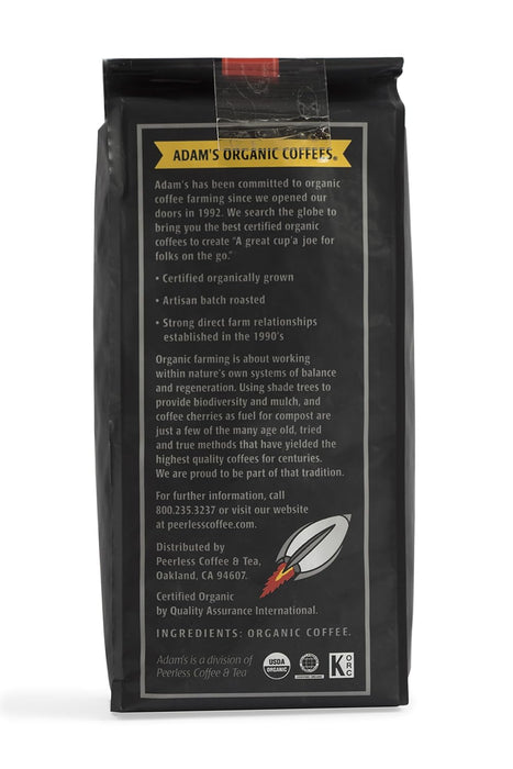 Adam's Organic Coffee San Francisco Sunshine 10 Ounce