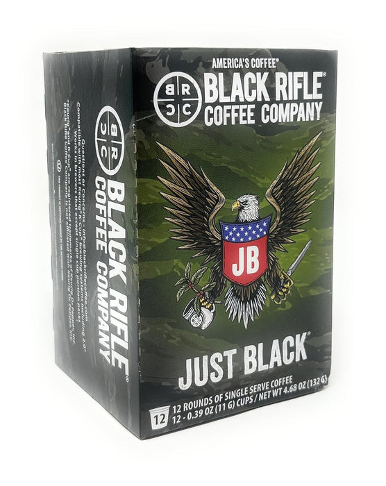 Black Rifle Coffee Company Just Black Single Serve Pods Medium Roast 12 count