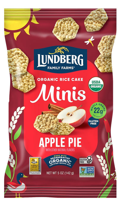 Lundberg Family Farms  Organic Rice Cake Minis Apple Pie  5 Oz