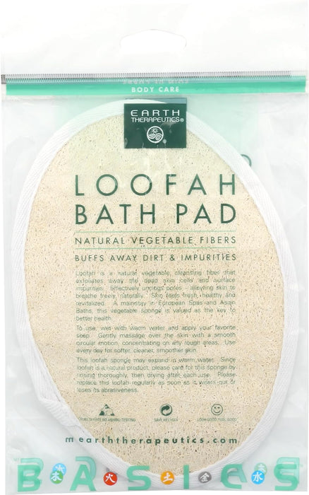 Earth Therapeutics  Loofah Bath Pad   1 Ct