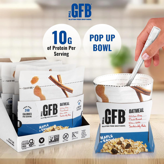 The Gfb  Maple & Raisin Gluten Free Power Breakfast Oatmeal   2 Oz