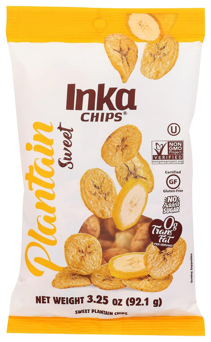 Inka Chips  Plantain Chips Sweet  3.25 Oz