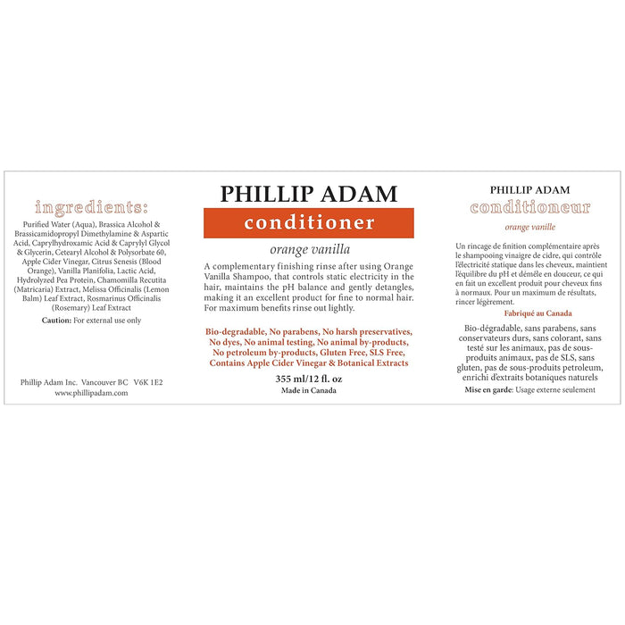 Phillip Adam  Orange Vanilla Conditioner  1 Each  12 Oz