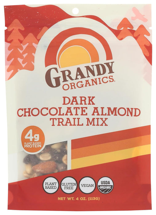 Grandy Organics  Organic Dark Chocolate Almond Trail Mix  4 Oz