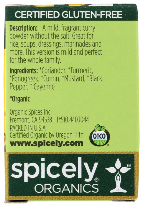 Spicely Organics  Organic Curry Powder  .45 Oz