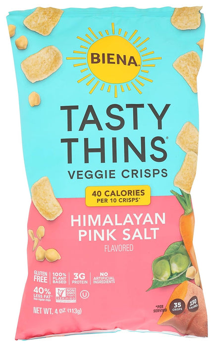 Biena  Tasty Thins Chickpea And Veggies Crisps Sea Salt  4 Oz