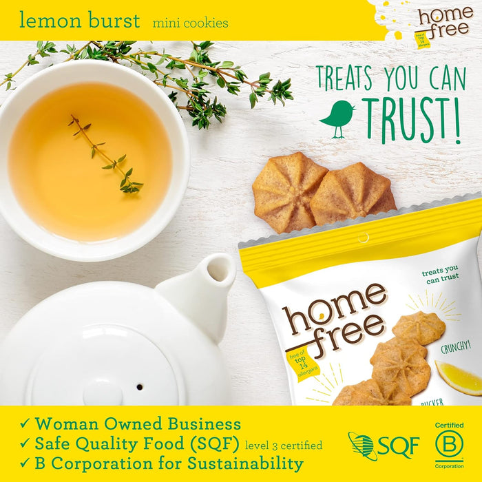 Home Free  Lemon Burst Mini Cookies  1 Oz