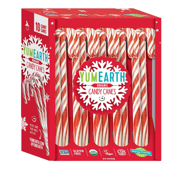 YumEarth Organic Candy Cane Holiday 4.94 oz