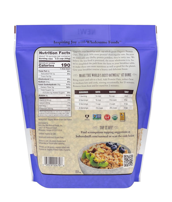 Bob`s Red Mill Oats Protein Gf Rolled 32 OZ